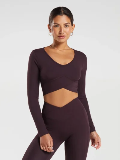 Crossover Long Sleeve Brown